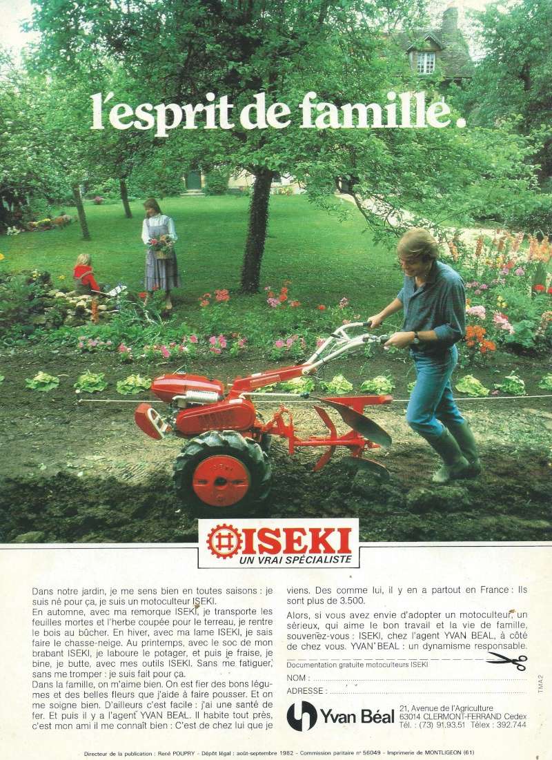 ISEKI : les motoculteurs en publicités Iseki_11