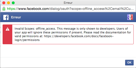 Facebook Connect : Message d’erreur quand on souhaite se connecter depuis la connexion rapide du bas du forum et sur la page de connexion Captur10