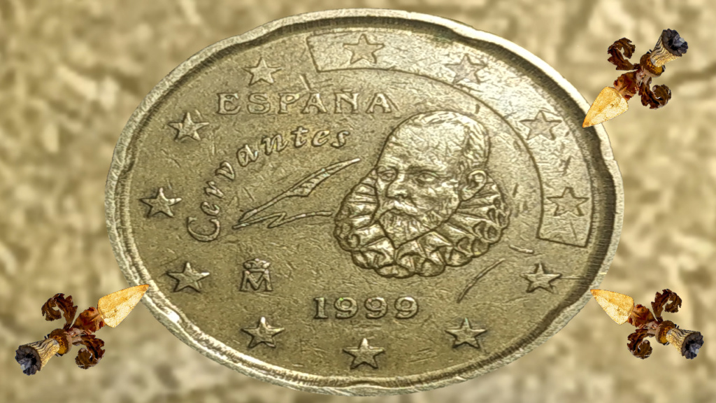 Moneda 20 Centimos de Euro 1999 Miguel de Crevantes. ERROR Anvers10