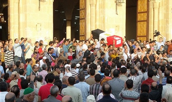 جنازة عسكرية في طنطا للشهيد "أحمد عباس الرفاعي" ضحية تفجير الهرم  6111