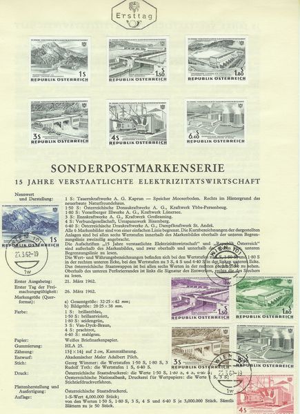 Osterreich - Österreich - Specimen, Schwarzdrucke, Buntdrucke Energi10