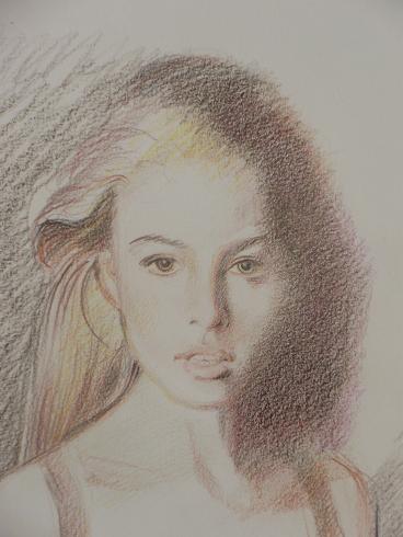 Rachel Nichols (crayons de couleurs) - TERMINE P1100811