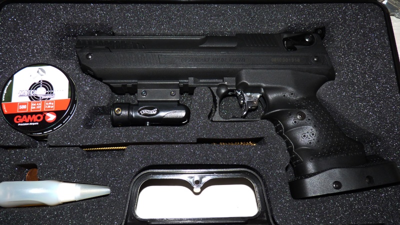 Zoraki HP-01 avec Laser Walther présentation et tirs en video. P1050124