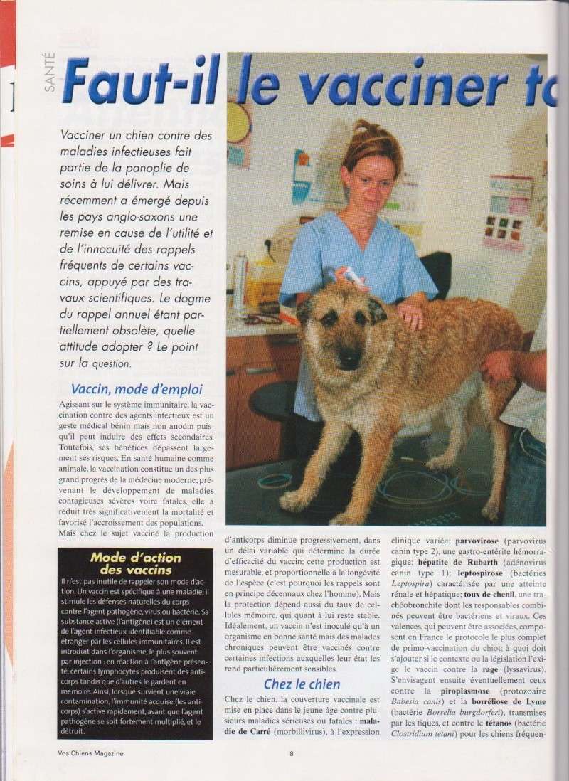 Faut il vacciner son chien tous les ans ? Vaccin10