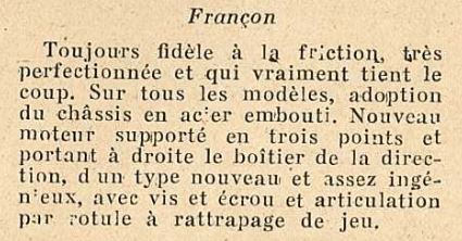 FRANCON Françon cyclecar - Page 2 Franco10