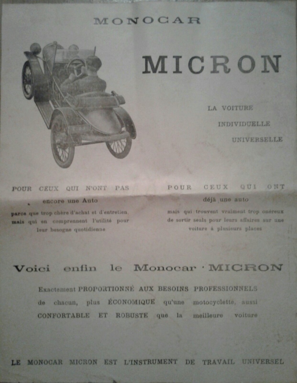 LE MICRON cyclecar - Page 3 Micron12