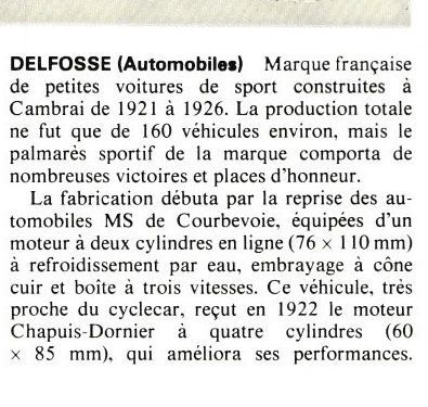 delfosse - DELFOSSE cyclecar et voiturette Ob_61910