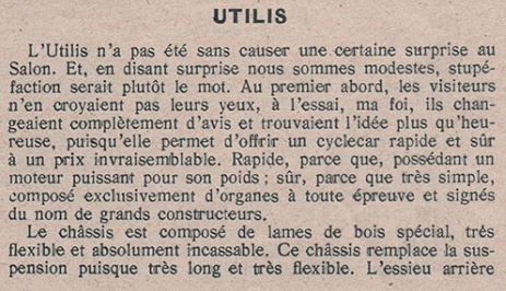 UTILIS cyclecar Utilis11