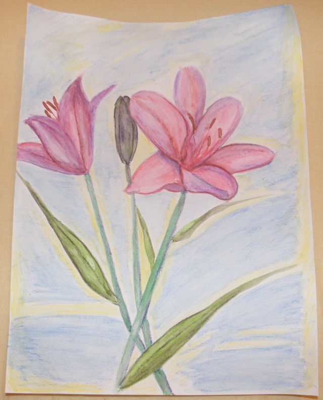 1ers essais aquarelle : fleurs [maj] Dscf1110