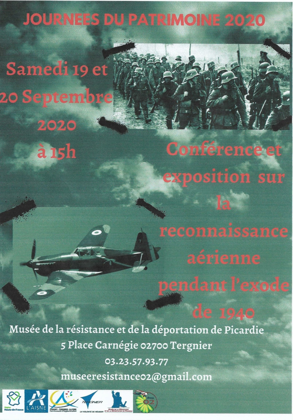 Conférence exposition des FDM 02 Musée de la Résistance et de la Déportation de Picardie 02700 Fargniers. Affich11