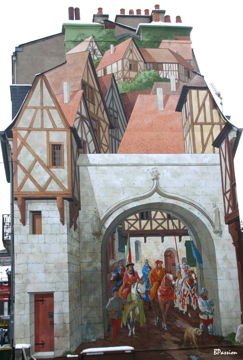 Le trompe-l'oeil, les fresques    Fresqu12