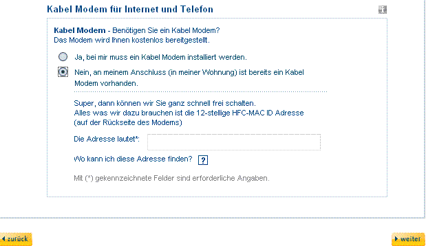 Kabel BW 14oder10