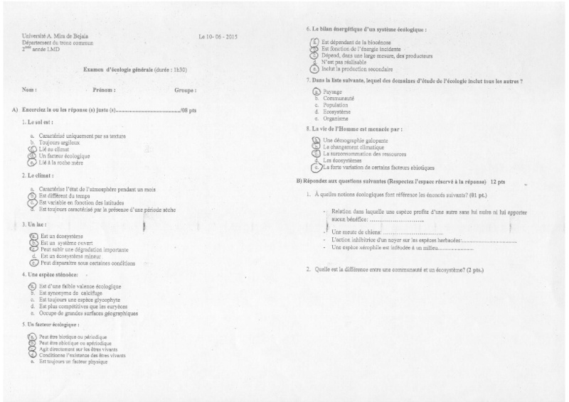 Examen d ecologie generale 2LMD 2015 Corrig10