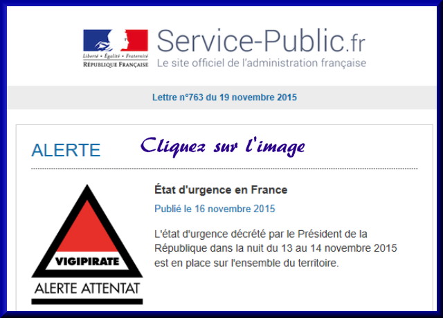 La lettre N° 763 de Service Public pour le 19 Novembre 2015 76310