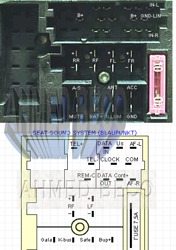 ملف توصيل معظم موديلات كاسيت السيارة pinout Pinout11