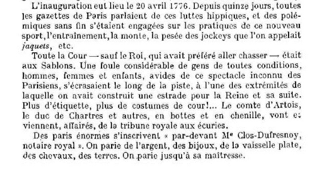 Marie-Antoinette et les courses hippiques Course12