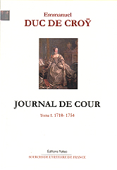 Journal de Cour,  Emmanuel duc de Cröy Croy-t10