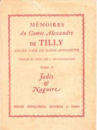 tilly - Une vie de Tilly ou la mort du Lys , de Tina Malet Memoir10