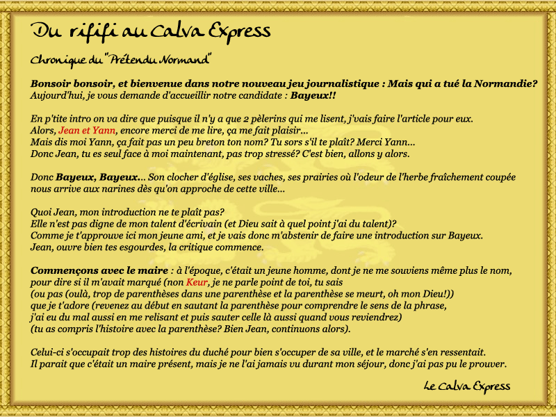 "Le Calva Express" - Page 2 Rififi11