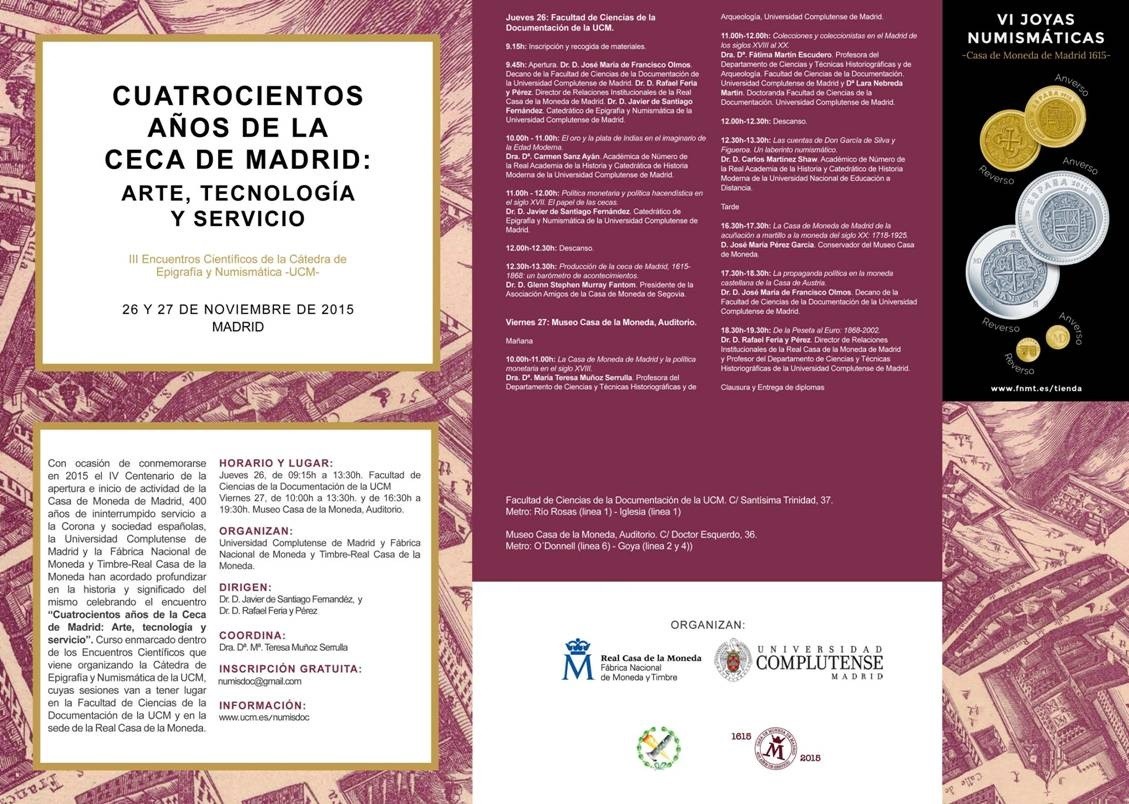 III Encuentros Cientifícos UCM-MADRID - Cuatrocientos años de la ceca Madrid. Ceca_m10