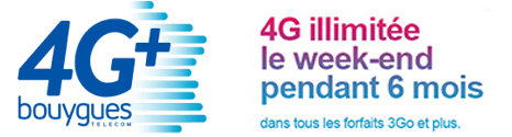 bouygues - Bouygues Telecom offre l'Internet 4G en illimité chaque week-end pendant 6 mois News2112