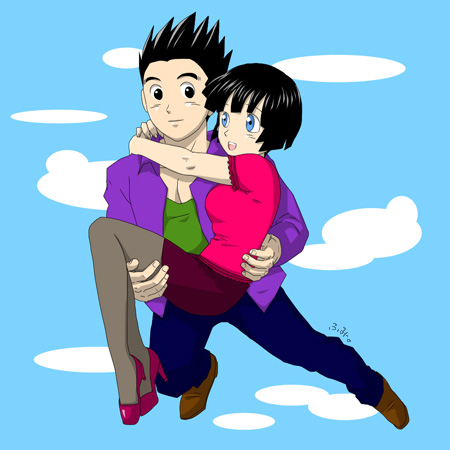 fanarts de Videl et Gohan Hv110