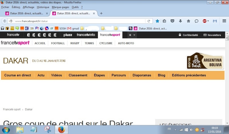 astuce ; Firefox comment augmenter le nombre de favoris dans la barre personnelle Dakar210