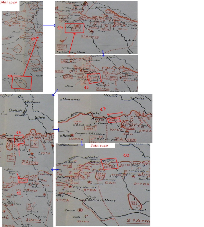 Le 14e RI de Toulouse au sein de la 36e DI Carte_10