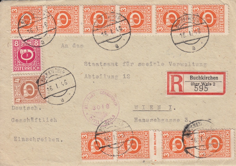 Posthornzeichnung  -  ANK 697-713  -  Belege - Seite 2 Img15