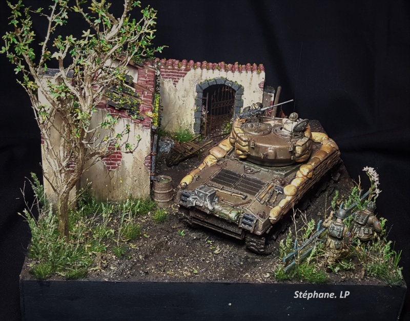 Une rencontre inattendue... Sherman M4A3 - Tamiya - 1/35 20151114