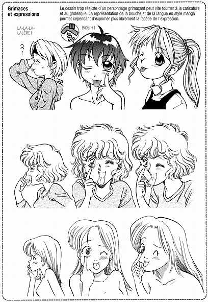 Expressions du visage Manga012