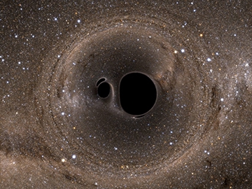 Les ondes gravitationnelles découvertes grâce à la fusion de deux trous noirs Fusion10