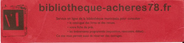 Bibliothèque de Achères Numa1427