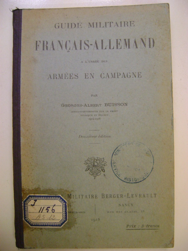 Manuel français-allemand et codes français.. Dsc04940
