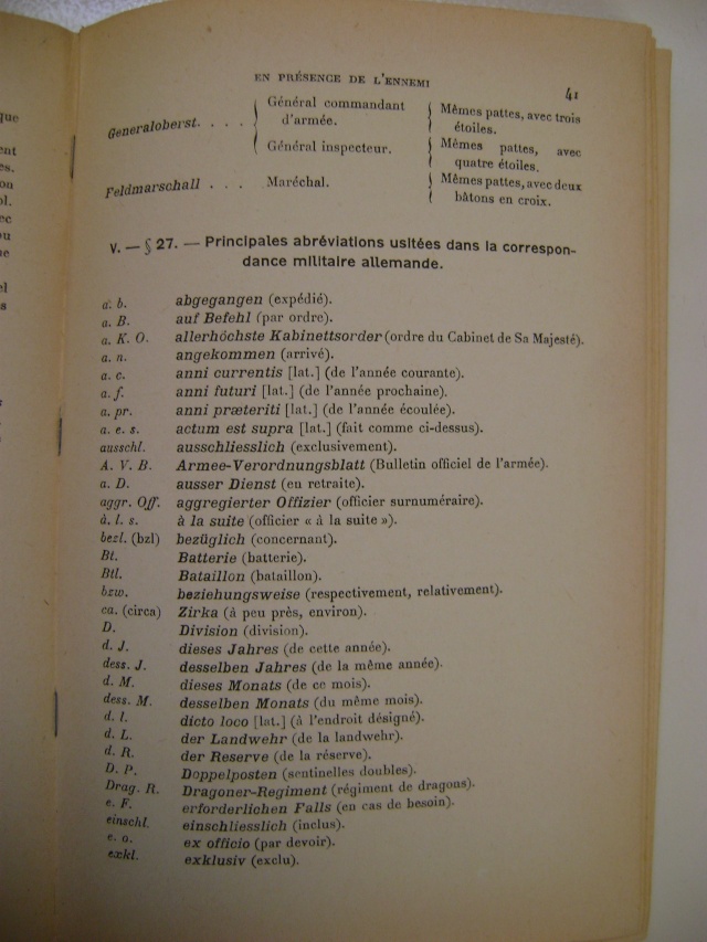 Manuel français-allemand et codes français.. Dsc04948
