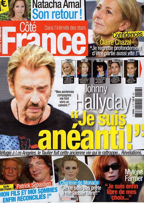 Côté France nov/dec 2015 Johnny 'je suis anéanti' Img84210