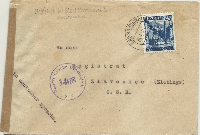 Landschaftsbilder ANK 738-766 - Belege - Seite 7 19470110