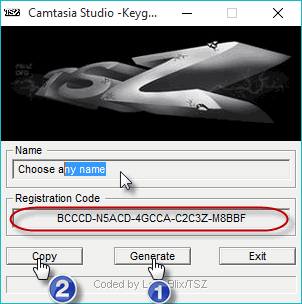 كيجن تفعيل برنامج Camtasia.Studio.8 keygen Keygen10