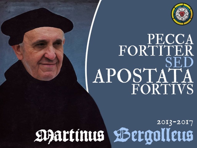 Bergoglio apporte un changement majeur à la tenue des "papes" de la secte. Martnu11