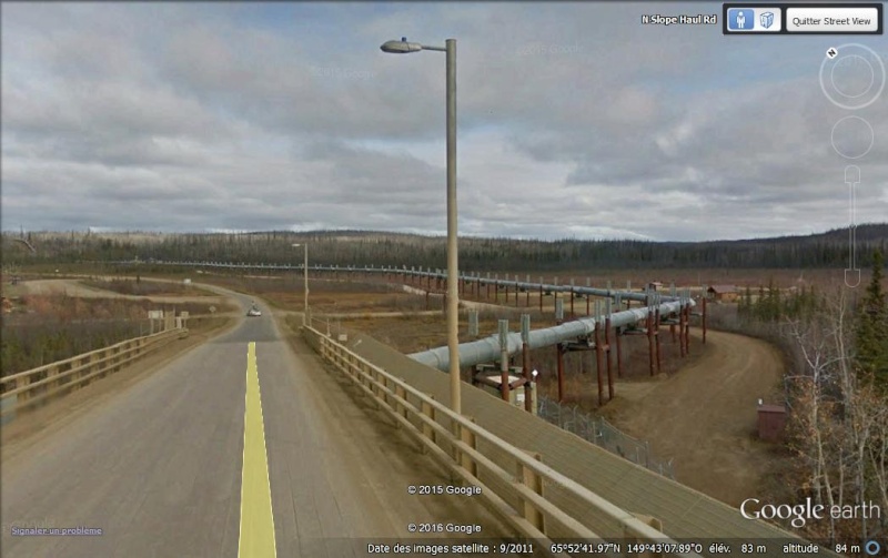 STREET VIEW : La route vers l'océan arctique. L'Alaska vu depuis la Dalton Highway. Yukon10