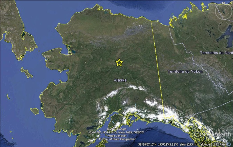 STREET VIEW : La route vers l'océan arctique. L'Alaska vu depuis la Dalton Highway. Yukon110