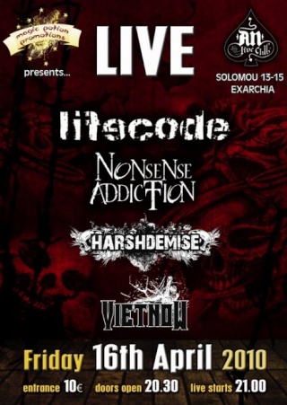 Lifecode, Nonsense Addiction, Harshdemise, Vietnow Live @ An Club 16/4/10 Lifeco10