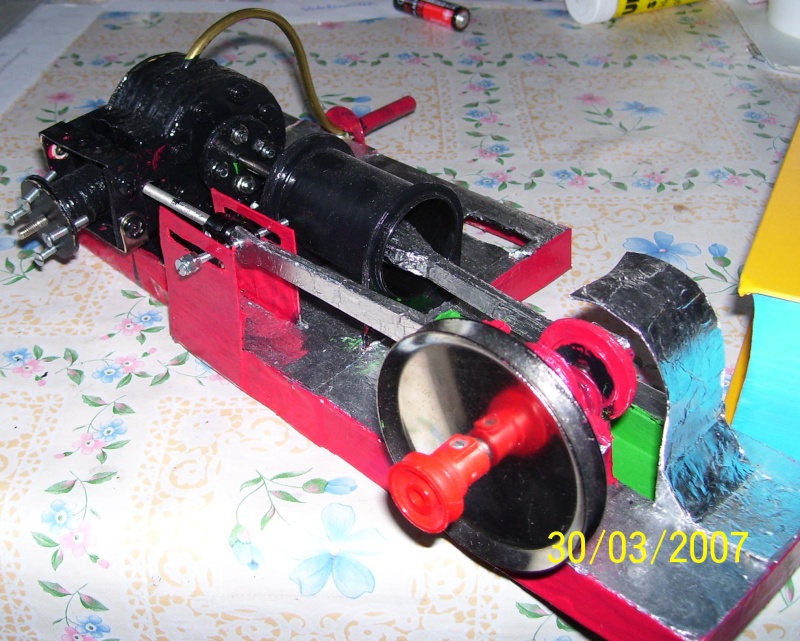 Die erste Pappmodell - Dampfmaschine 14-910