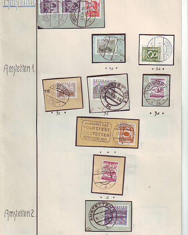Stempeln niederösterreichischer Postämter in der Zeit 1925 - 1935 Scan1030