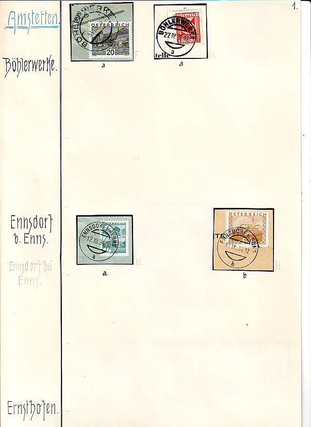 Stempeln niederösterreichischer Postämter in der Zeit 1925 - 1935 Scan1032