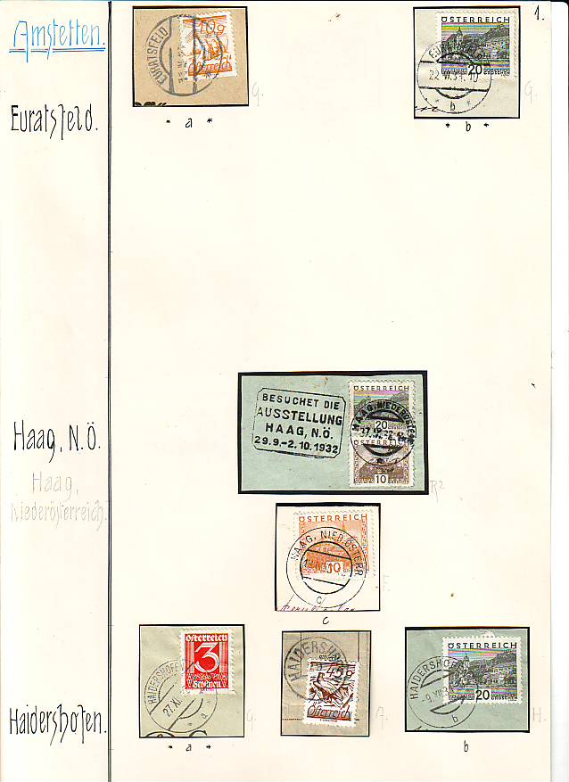 Stempeln niederösterreichischer Postämter in der Zeit 1925 - 1935 Scan1033