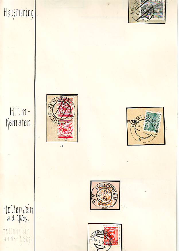 Stempeln niederösterreichischer Postämter in der Zeit 1925 - 1935 Scan1034
