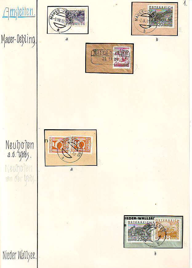 Stempeln niederösterreichischer Postämter in der Zeit 1925 - 1935 Scan1035