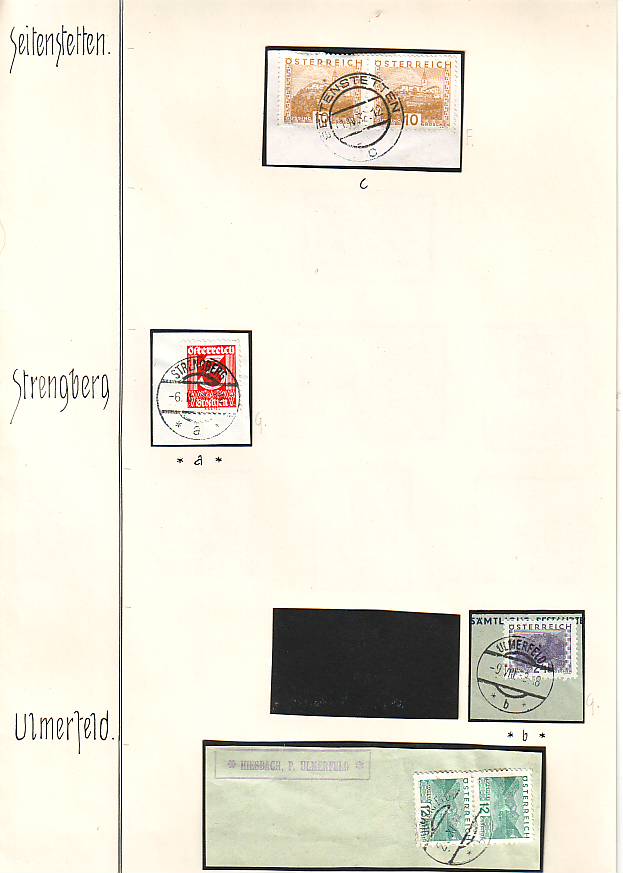 Stempeln niederösterreichischer Postämter in der Zeit 1925 - 1935 Scan1040