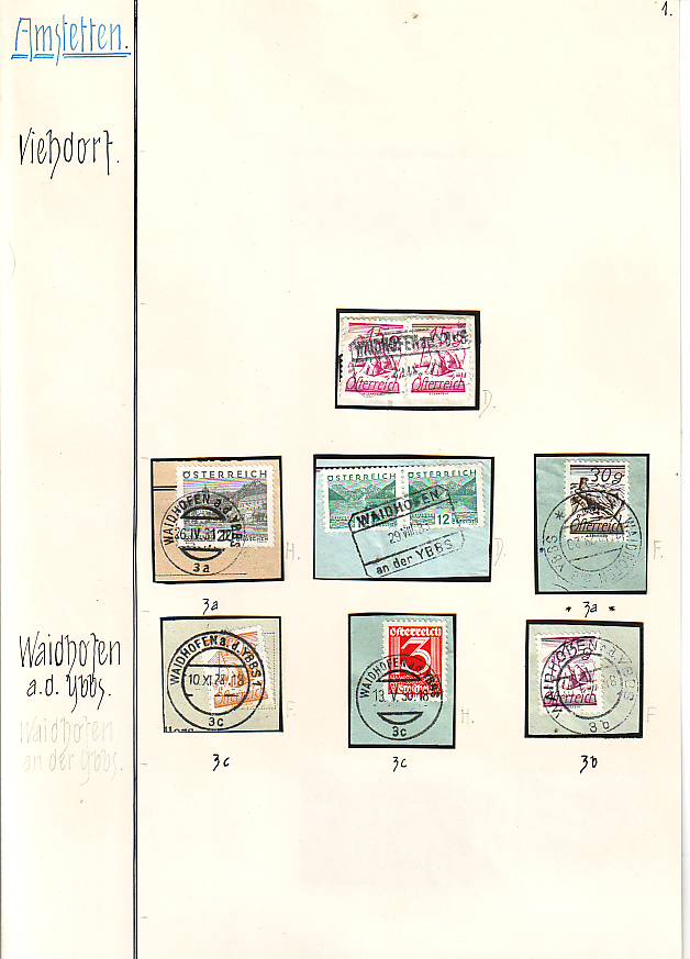 Stempeln niederösterreichischer Postämter in der Zeit 1925 - 1935 Scan1041